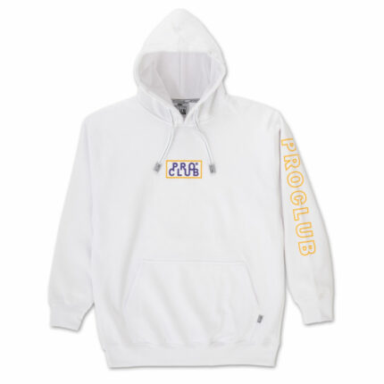 Pro Club Men's Embroidered Logo Heavyweight Pullover Hoodie