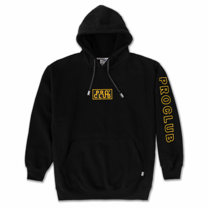 1500 Pro Club Men's Embroidered Logo Heavyweight Pullover Hoodie