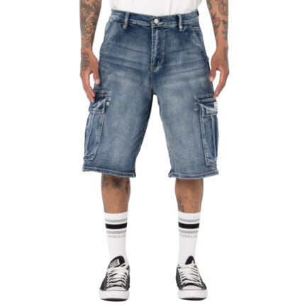 Pro Club Baggy Fit Denim Cargo Shorts
