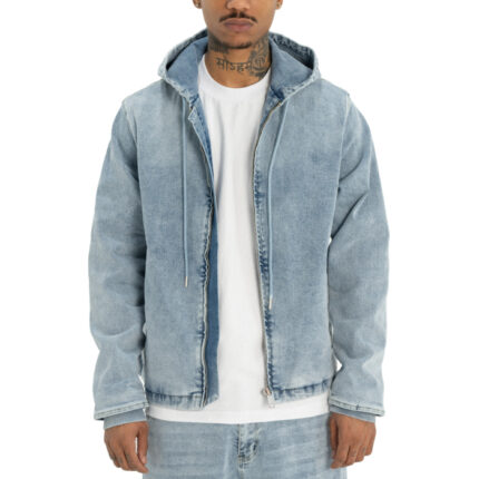 Pro Club Heavyweight Denim Zip-Up Jacket