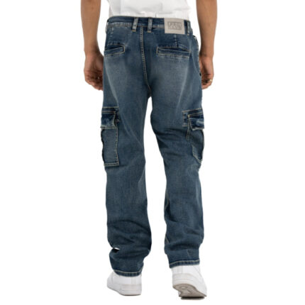 Pro Club Men's Heavyweight Relaxed Fit Denim Cargo Pants
